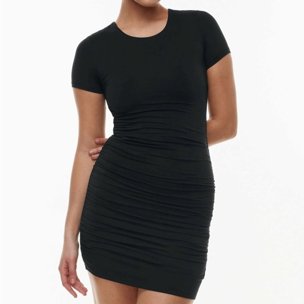 Babaton Black Fitted Mini Dress
